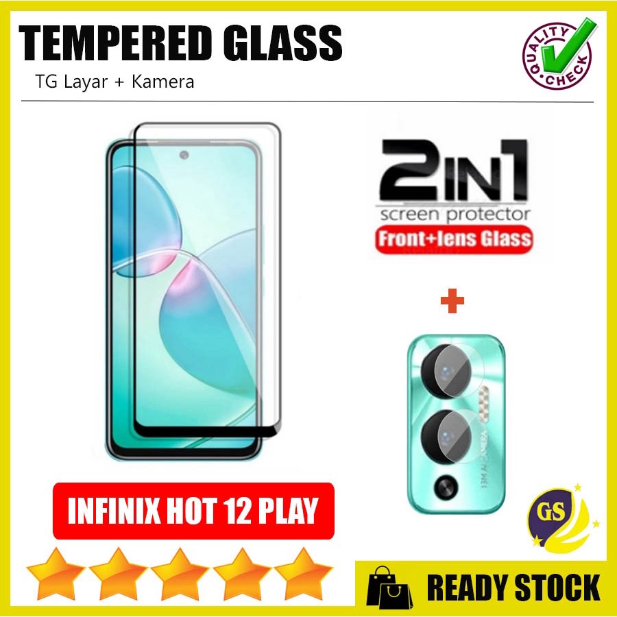 Tg Tempered Glass Infinix Note 30 30i 30 PLAY 11 NFC Note 11 Pro NOTE 12 VIP HOT 11s NFC Hot 11 Play HOT 12 12i 12 Play 2022 10 9 Play 8 Smart 6 5 4 Full Cover + Anti Gores Kamera Full Cover