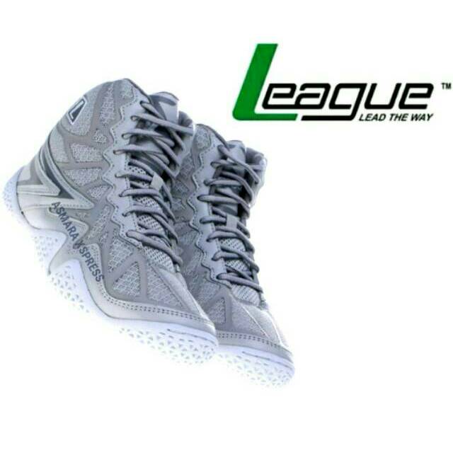 League Original Typhoon LA Sepatu Basket - Vapoor Grey Dept White Cloud