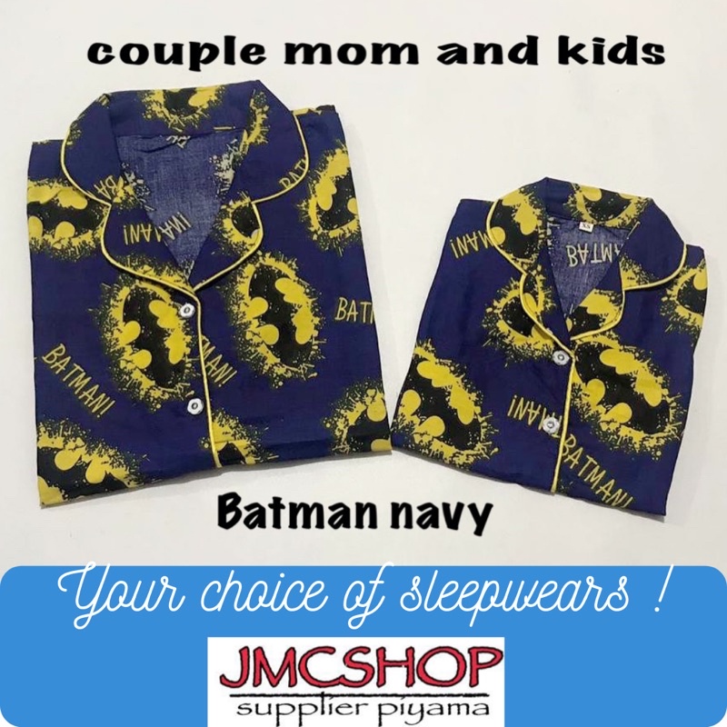 baju tidur BAT navy bisa pasangan ibu anak ayah keluarga