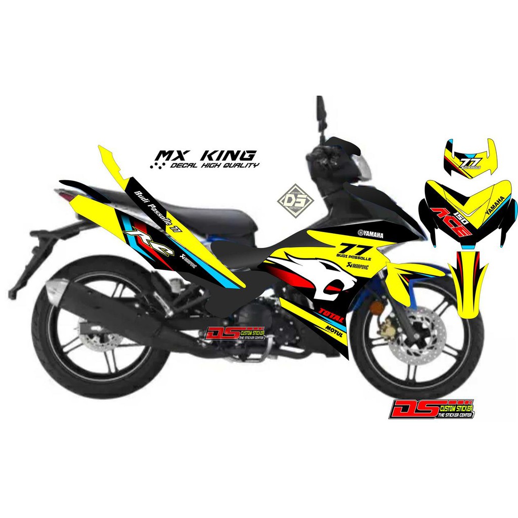Stiker Decal Striping Jupiter Mx King Kuning Shopee Indonesia