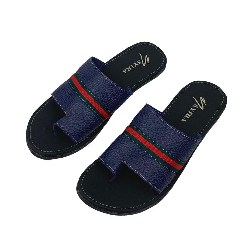 Insyira - Sandal Papirut Wanita Oktrina / Sandal Slop Wanita Non Slip Alas Hitam