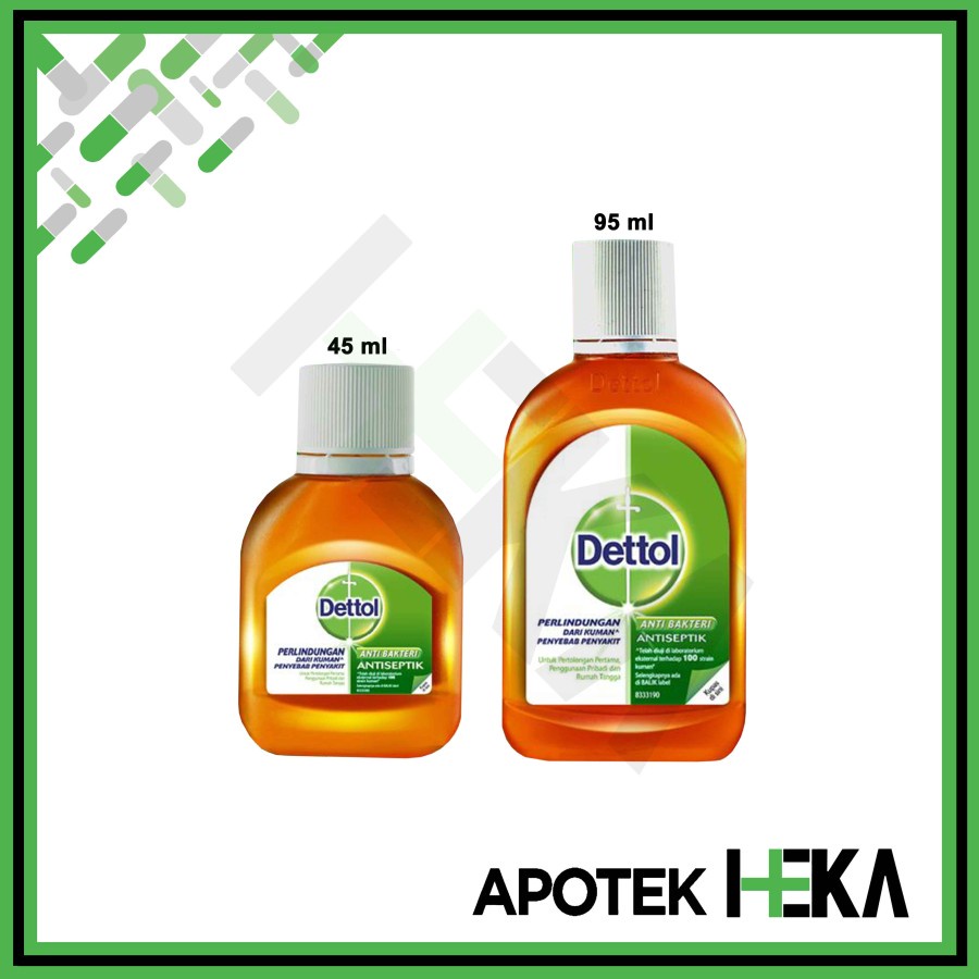 Dettol Cairan Antiseptik Ukuran 45 ml / 95 ml  (SEMARANG)