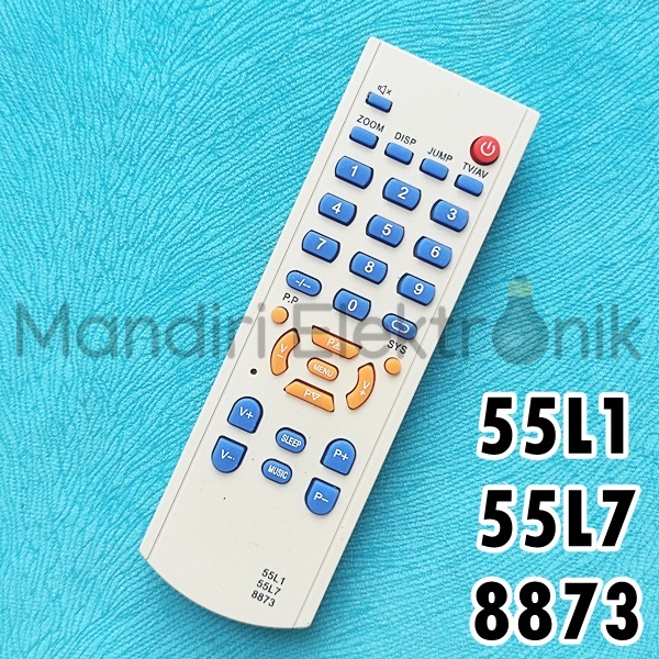 Remot TV Tabung 55L1 55L7 8873 - Remot TV Tabung Cina - Universal Multi Televisi Cina