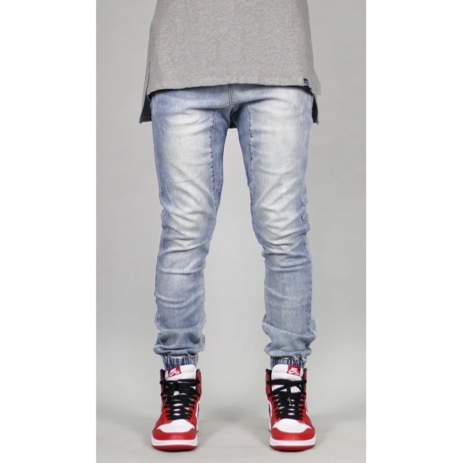 Hyperdenim Lt. Blue Drop Crotch Denim Jogger