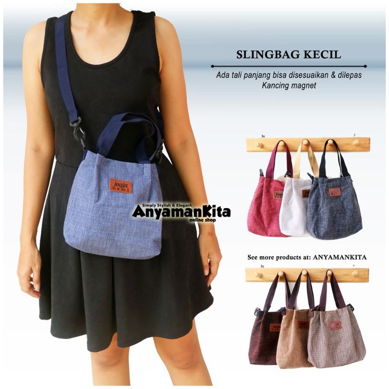 Slingbag Kecil Goni Sintetis / Handbag Goni Sintetis