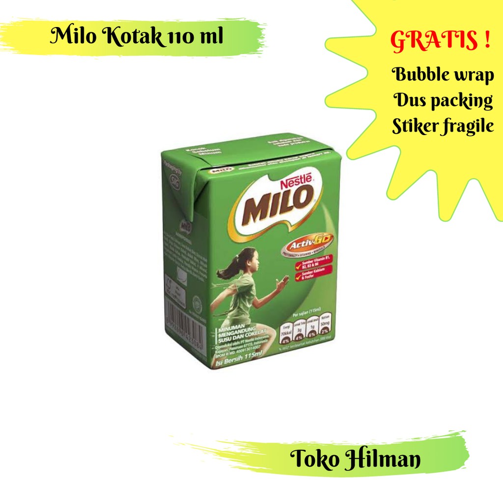 

*Toko Hilman* Nestle Milo Activ-Go 5 pak Minuman Susu Coklat UHT Kemasan Kotak 110Ml