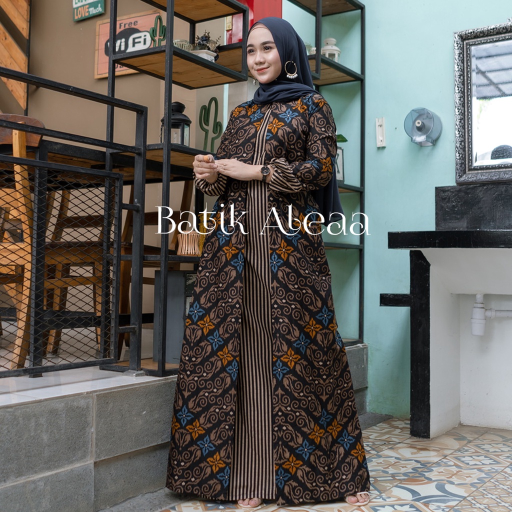 COUPLE GAMIS SONGKET Biru Dan Songket Hijau