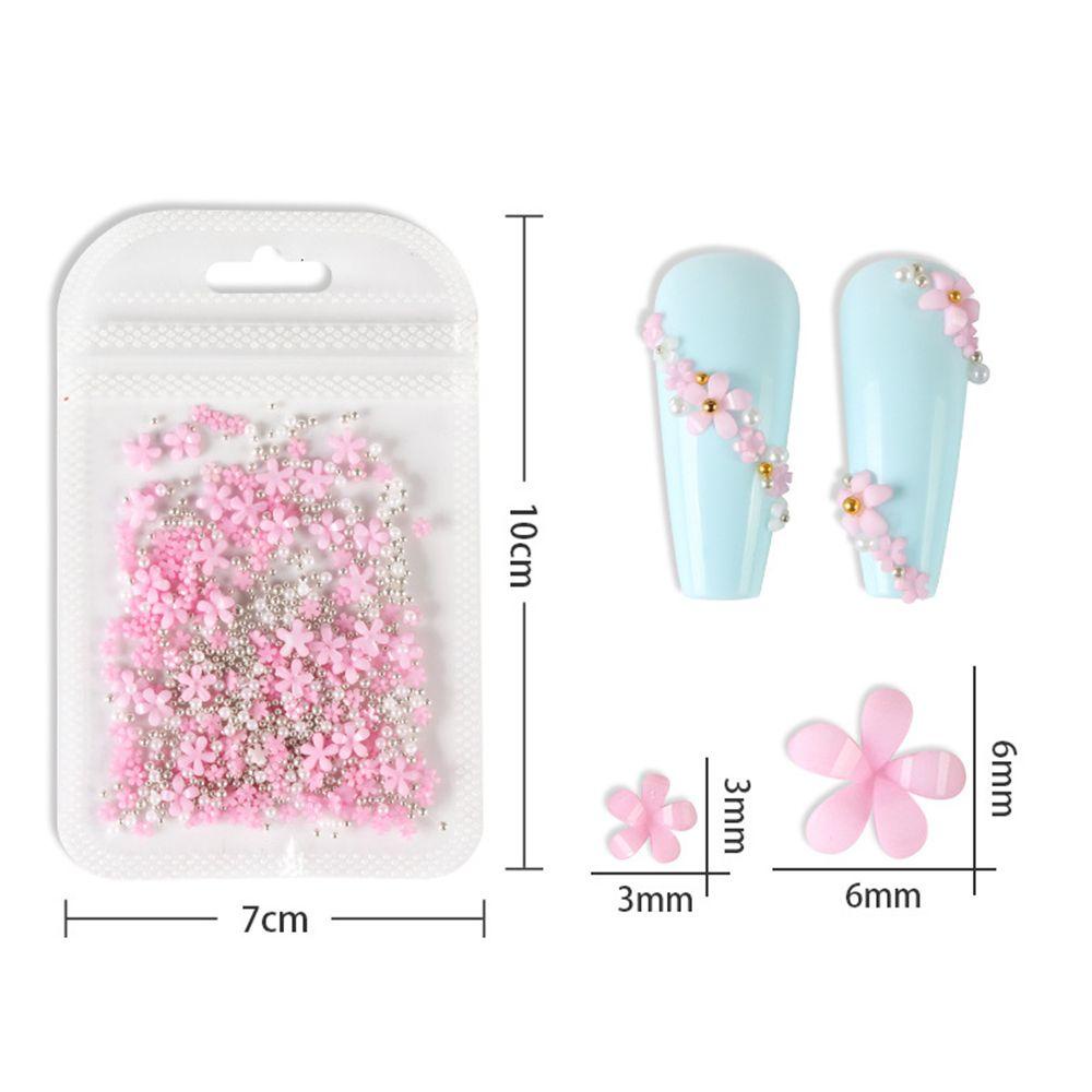 R-flower 2g Nail Art Dekorasi Novel Desain Hiasan Aksesoris Perlengkapan Pesona Bunga Akrilik Untuk Nail Flower Nail Art Set