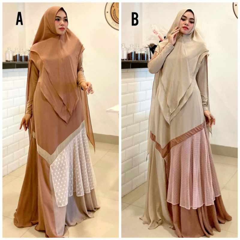 dress muslim/gamis syari/gamis terbaru Sunny by Viendra Syari