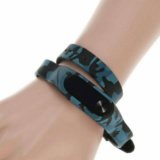 Rare Item Gelang Karet Xiaomi Mi Band 2 Double Loop Wirstband Strap Army Series