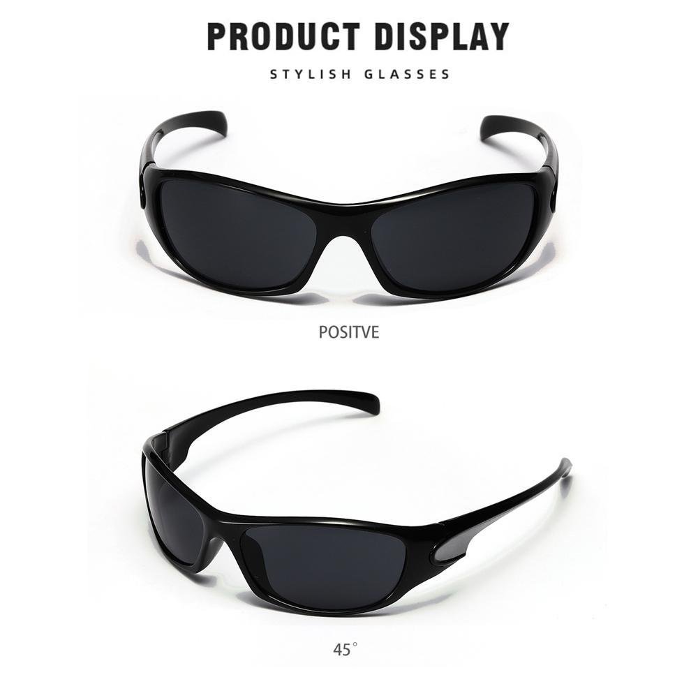 Wonder Sports Sunglasses Trendy Bersepeda Memancing Y2K Kacamata Hitam