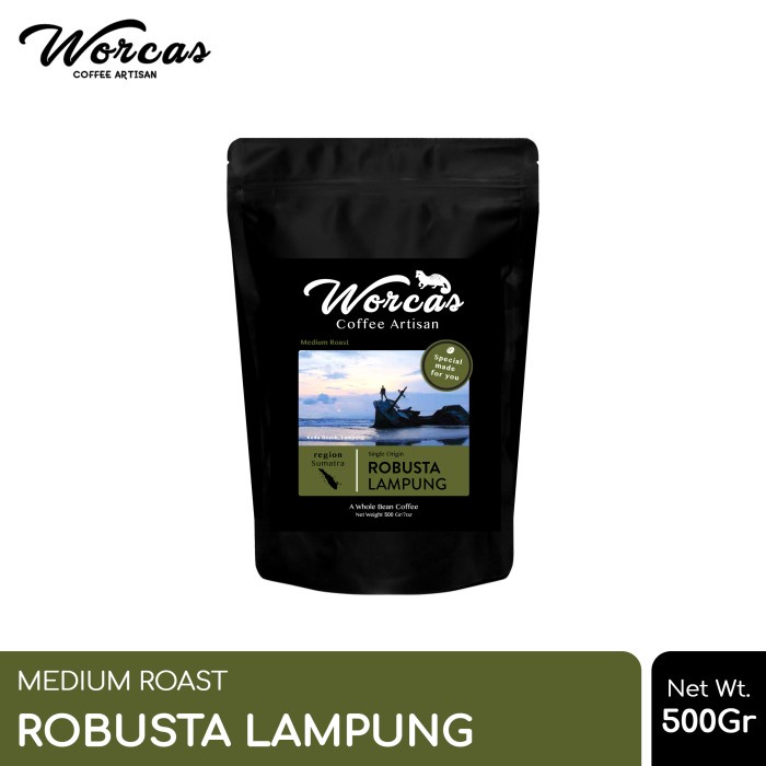 

Ds0Ds1D Worcas Kopi Robusta Lampung 500 Gram - Medium Roast - Kopi Biji Ds20X11