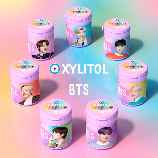KPOP - Xylitol Lotte Japan x BTS Gum Bottle Japan Limited Version Ready Stock