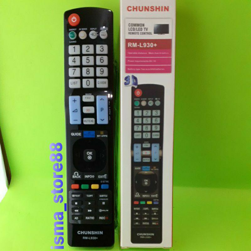 REMOT TV LG SMART/LCD/LED/3D MULTI CHUNSHIN TANPA PROGRAM