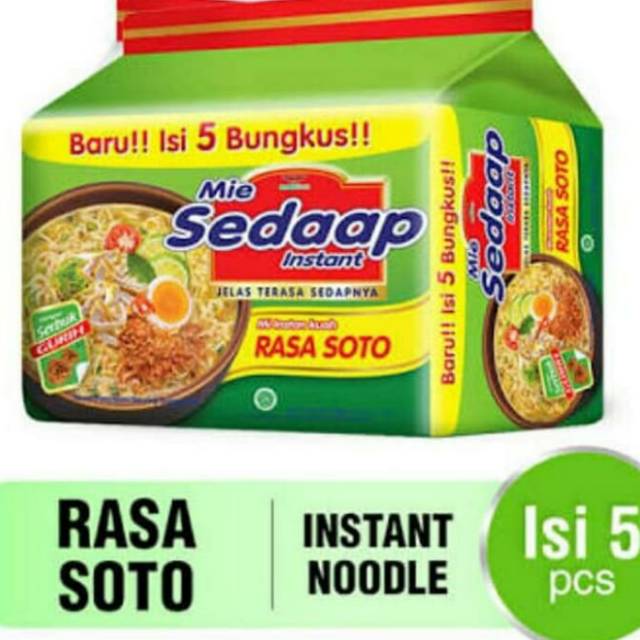 

Mie Sedap Soto ( Paket Bundle isi 5pcs) - Mie Instant Sedap Soto