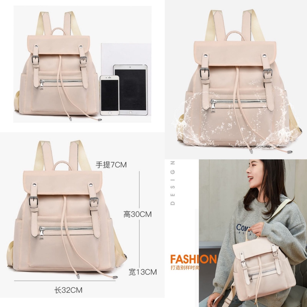 TAS RANSEL WANITA IMPORT ANTI AIR FASHION BACKPACK CEWEK KOREA MURAH TATISCA TA596C3 REMAJA KEKINIAN GENDONG PUNGGUNG SEKOLAH KULIAH KERJA BATAM PREMIUM