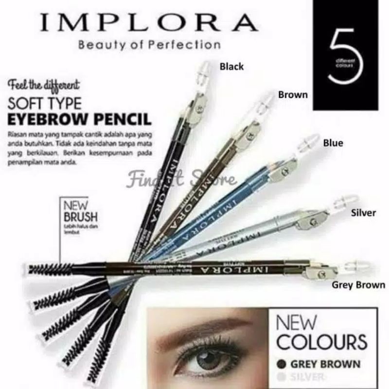 ❤Miss.Vinka❤ Implora Eyebrow Pencil Waterproof Original Celak Pensil Alis