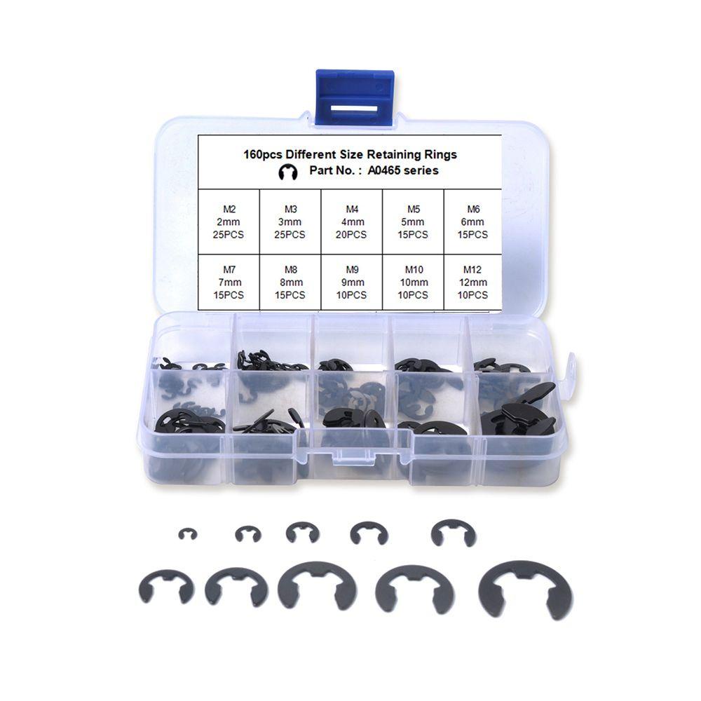 Populer 160Pcs/set E-Clip Auto Alat Aksesoris Mobil Car Part Cincin Penahan