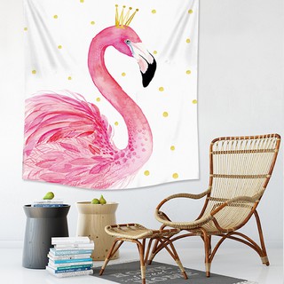 Permadani Dinding Desain  Flamingo  Warna Pink Bahan 