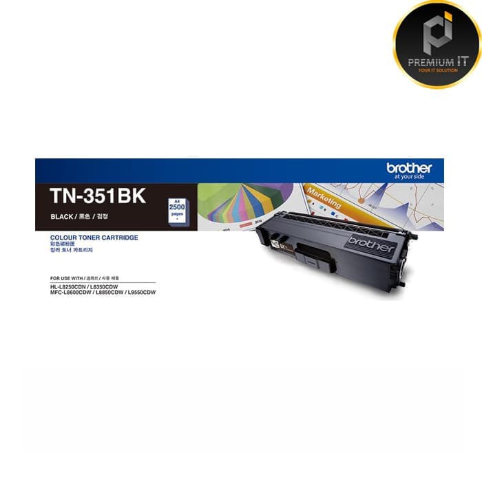 Toner Brother TN-351BK (HL-L8250CDN/L8350CDW/MFC-L8850CDW)