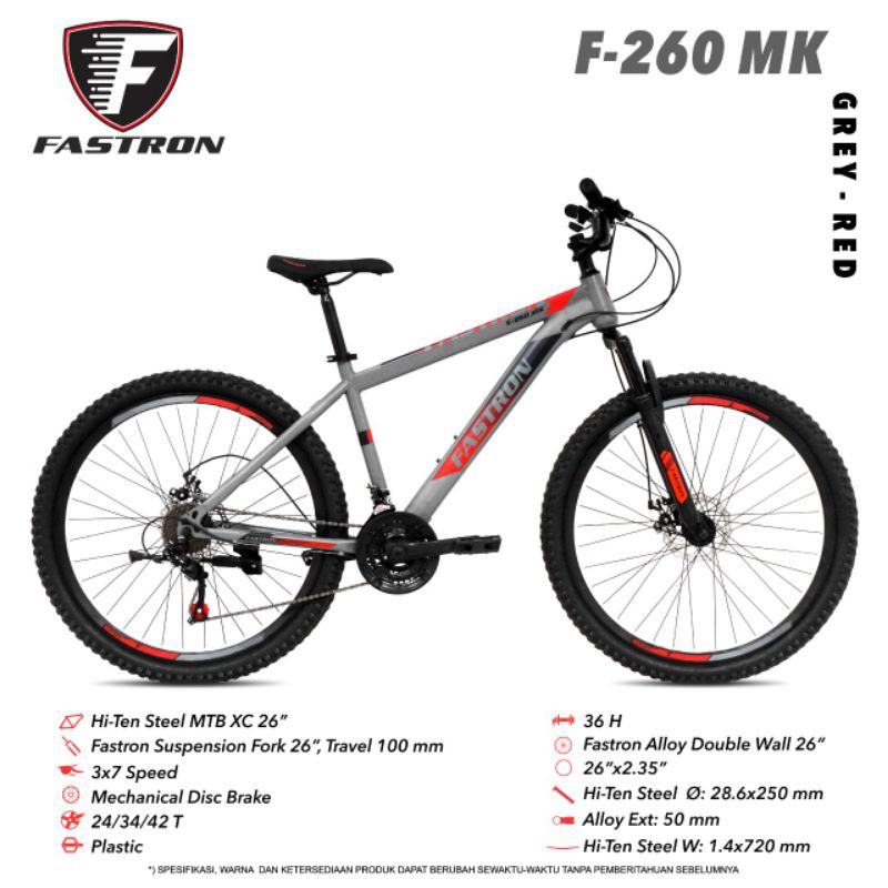 Sepeda Gunung MTB Fastron F-260 MK 26inch
