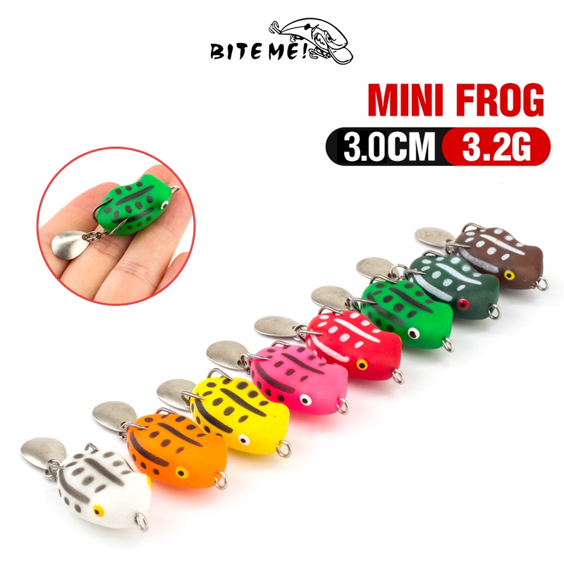 Umpan Pancing Soft Bait Bentuk Katak Ukuran 3cm / 3.2g 8 Warna