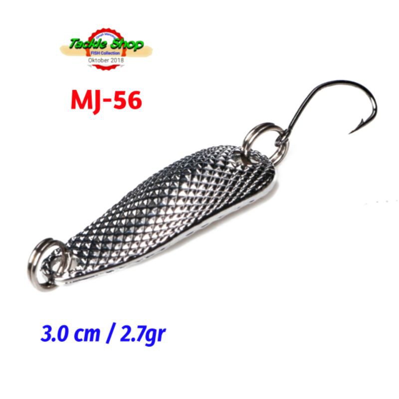 Umpan Mini Spoon Ultralight 3gr Single Hook Silver         MJ-56