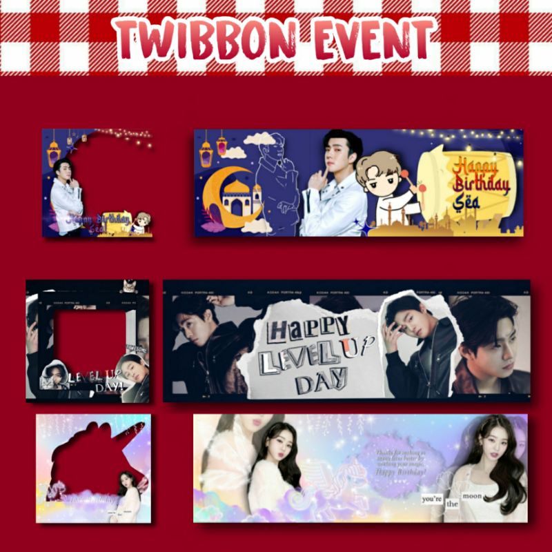 Desain Twibbon untuk Event Sosmed