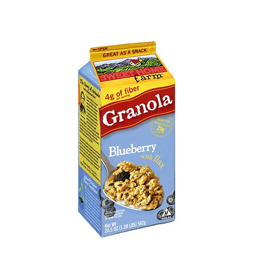 

SWEET HOME FARM GRANOLA WILD BLUEBERRY WITH FLAX 582GR | PRODUCT OF USA