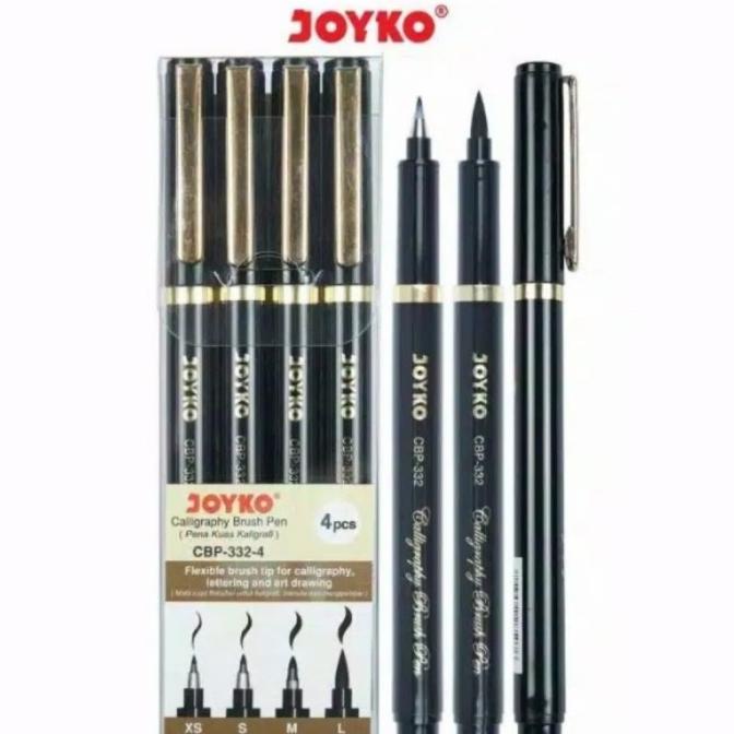 

[[COD]] JOYKO CBP-332-4 SET 4 KALIGRAFI BRUSH PEN BIG SALE Kode 1330