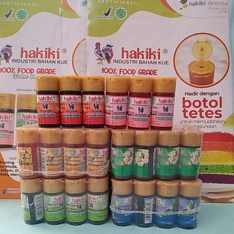 HAKIKI PEWARNA MAKANAN  ANEKA WARNA 15 ML SUMBA TETES