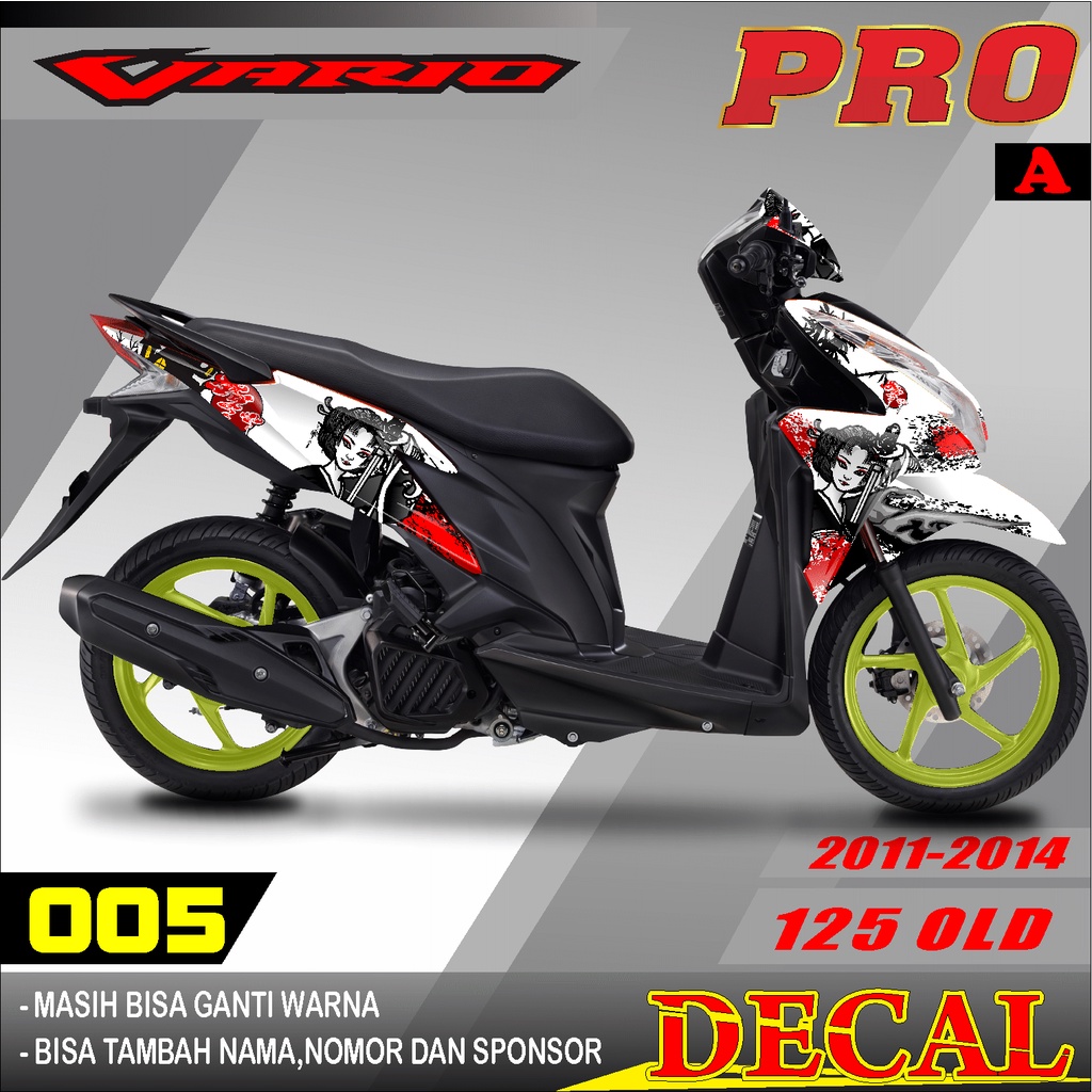 Jual SOLUSI MODIFIKASI BODY MOTOR DECAL STICKER VARIO 125 OLD FULL BODY
