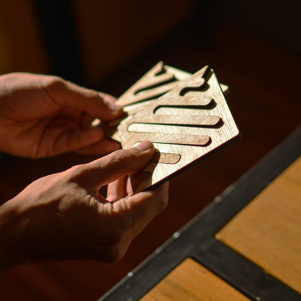 ERGOO Tatakan Gelas Kayu Ergoo / Wooden Coester