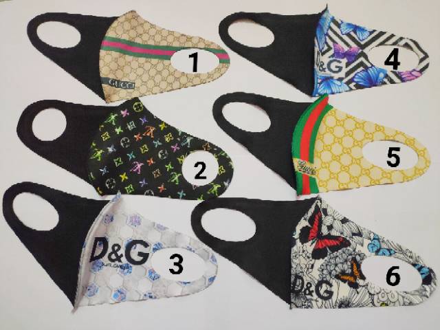 Masker scuba motif dewasa