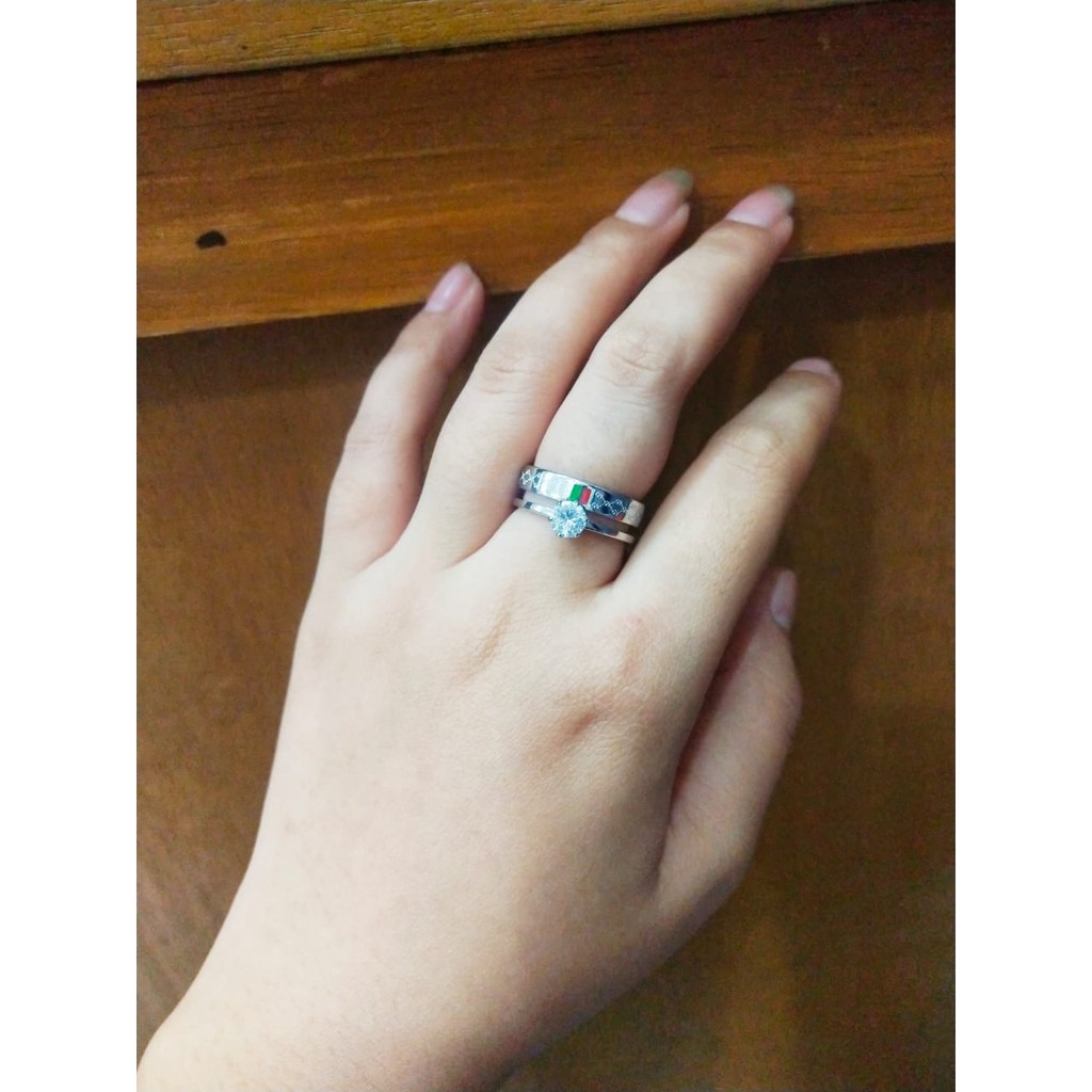 Cincin TITANIUM STEENLISS STELL ANTI KARAT (COD)