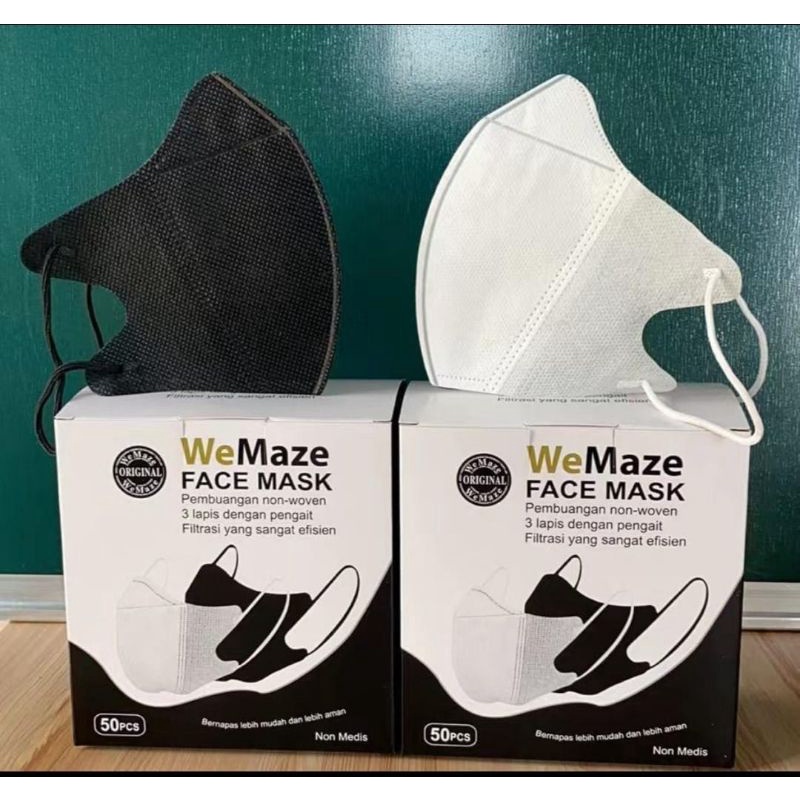 MASKER DUCKBILL ISI 50 PCS/FACEMASK/ADA GARIS/MIRIP SENSI