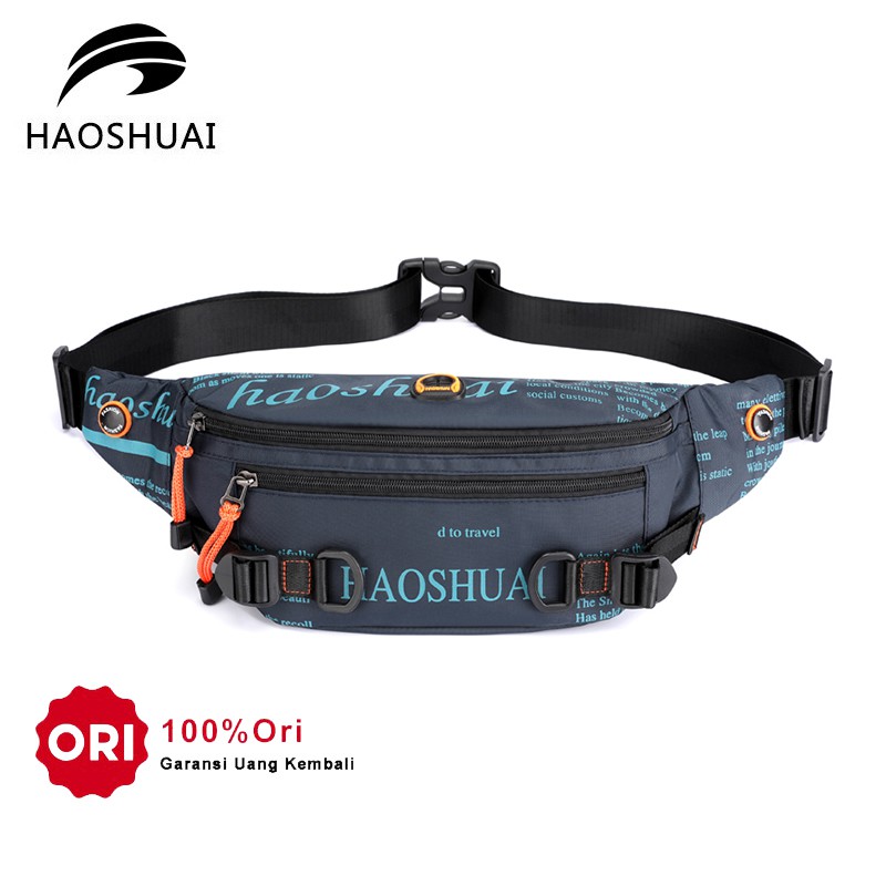 HAOSHUAI 5132 Tas Selempang Pria Waistbag Pria Waterproof WATCHKITE WKOS