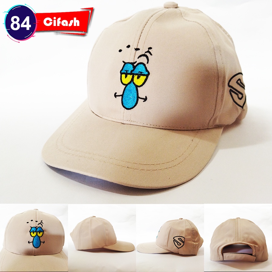 Topi Anak Spongebobs Patrick squidward Mister Krab Unisex Laki Laki Perempuan Cowok Cewek Lucu Murah Umur 4 5 6 7 8 9 tahun-84