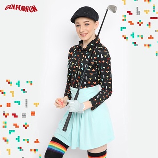 GFF043 Tetris Golf Polo Shirt for Women