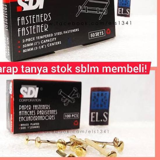 

♔ WAJIB TNY STOK! SDI PAPER FASTENERS 0771 FASTENER FAST TENER 0946 ACCO FASTENER ➦