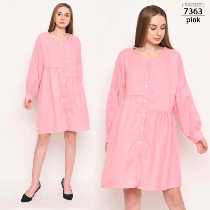 Dress Murah / Bahan Katun Rayon MIDI DRESS KATUN SUSUN/DRESS Midi Dress Busui Friendly midi dress cr