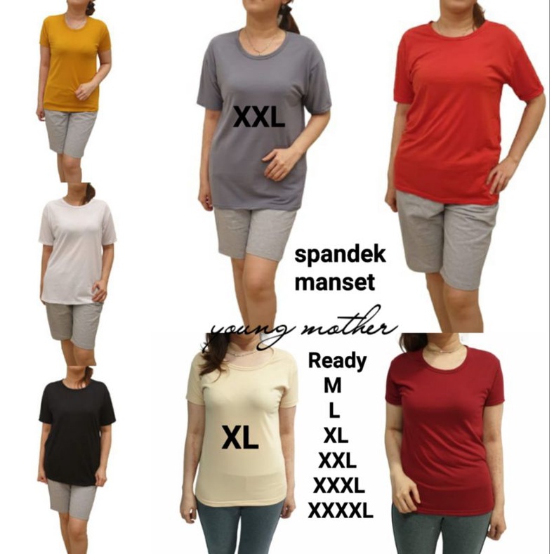 spandek kaos ready tgn pendek M.L.XL.XXL.XXXL.XXXXL abg sampai ibu2