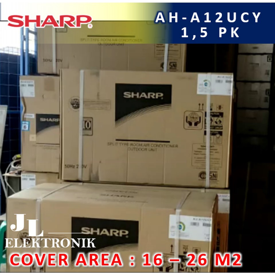 AC SHARP 1,5 PK AH-A12ZCY MADE IN CHINA GARANSI RESMI