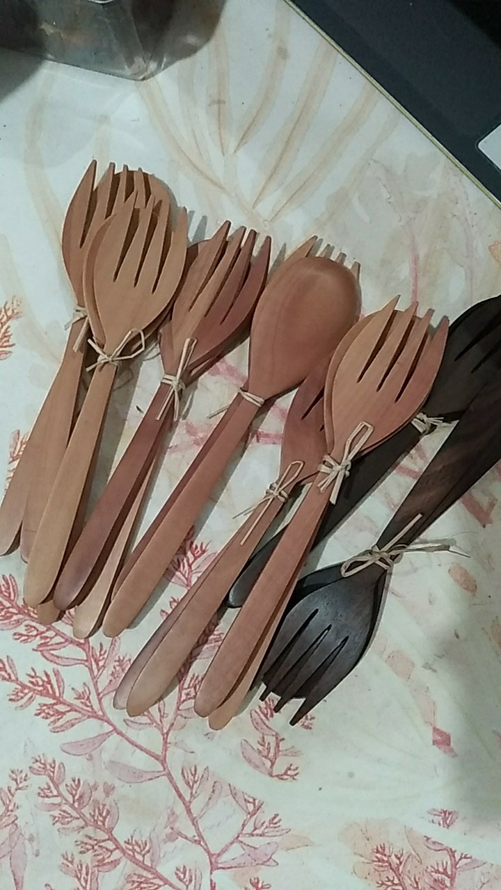 Fuufu | Sendok Garpu Makan Kayu
