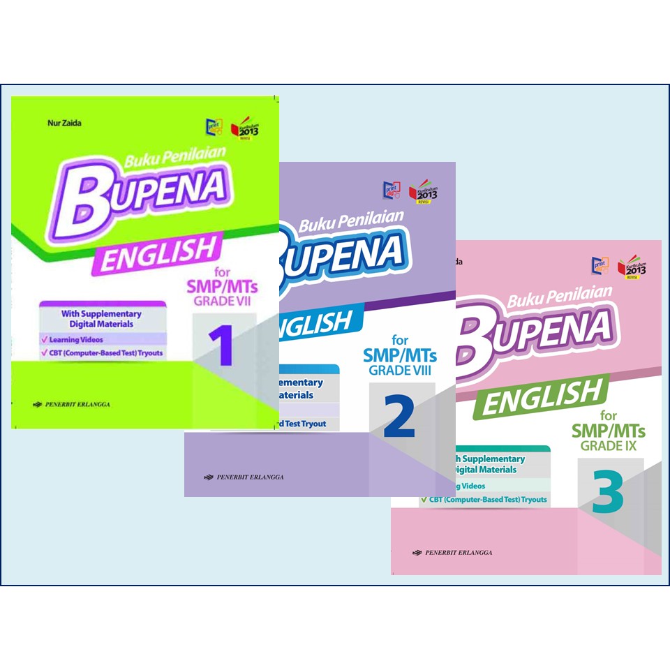 Buku Bupena Bahasa Inggris Smp Kelas 7 8 9 Penerbit Erlangga Shopee Indonesia