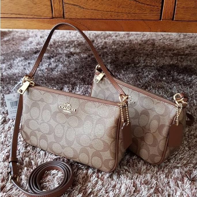 [ORIGINAL] COACH Top Handle Pouch Slingbag Signature / Tas Wanita