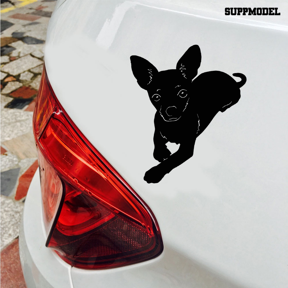 Stiker Reflektif Motif Anjing Chihuahua Untuk Dekorasi Bodykaca Jendela Mobil