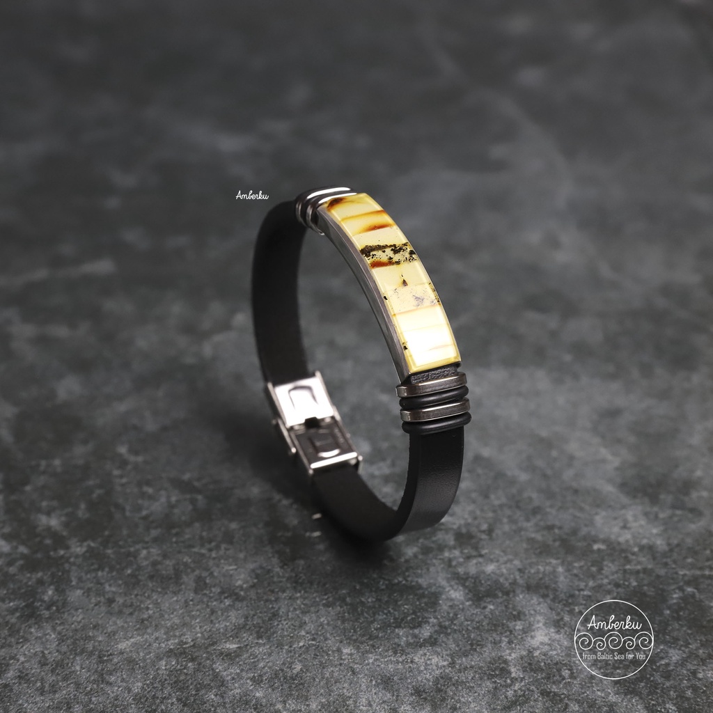 Gelang Dewasa dengan Amber Baltic GS1