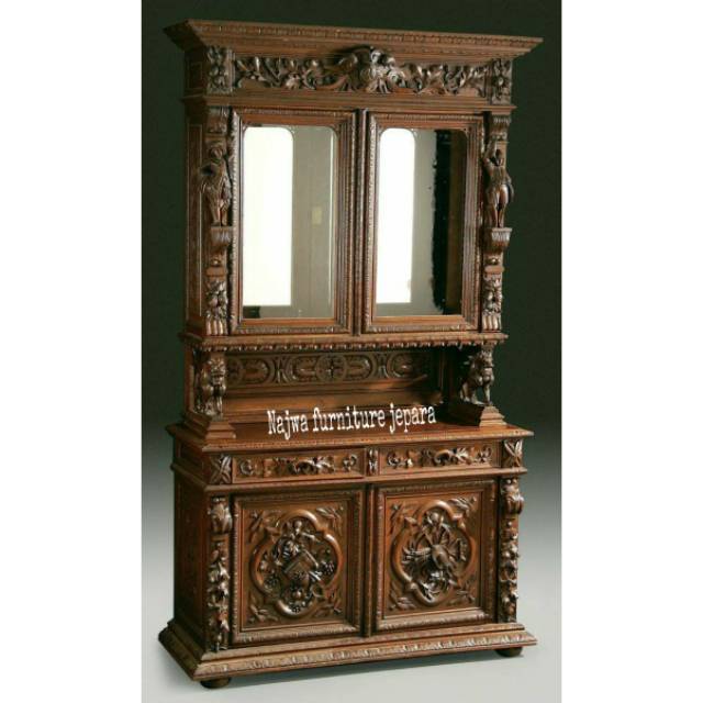LEMARI KLASIK MODERN LEMARI VINTAGE JATI LEMARI CERMIN JATI LEMARI ANTIK