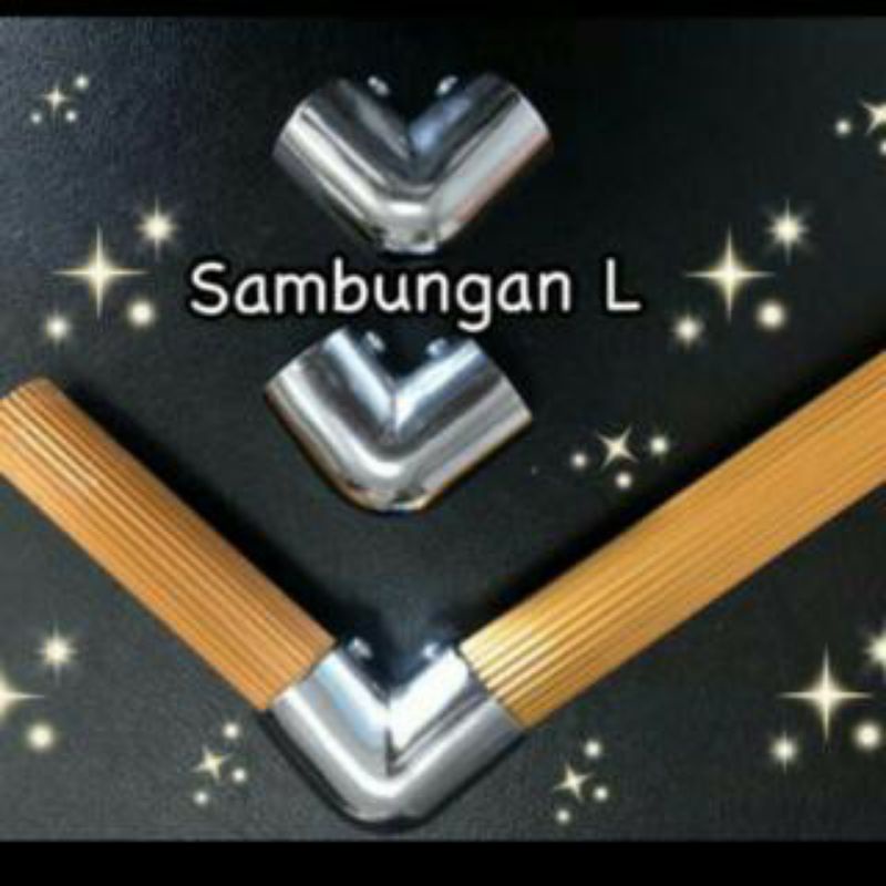 SAMBUNGAN BATANG LETER L SUDUT SAMPING BESI GORDEN